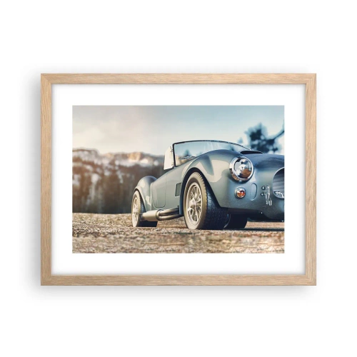 Plagát v ráme zo svetlého duba - Pretože na štýle záleží - 40x30 cm