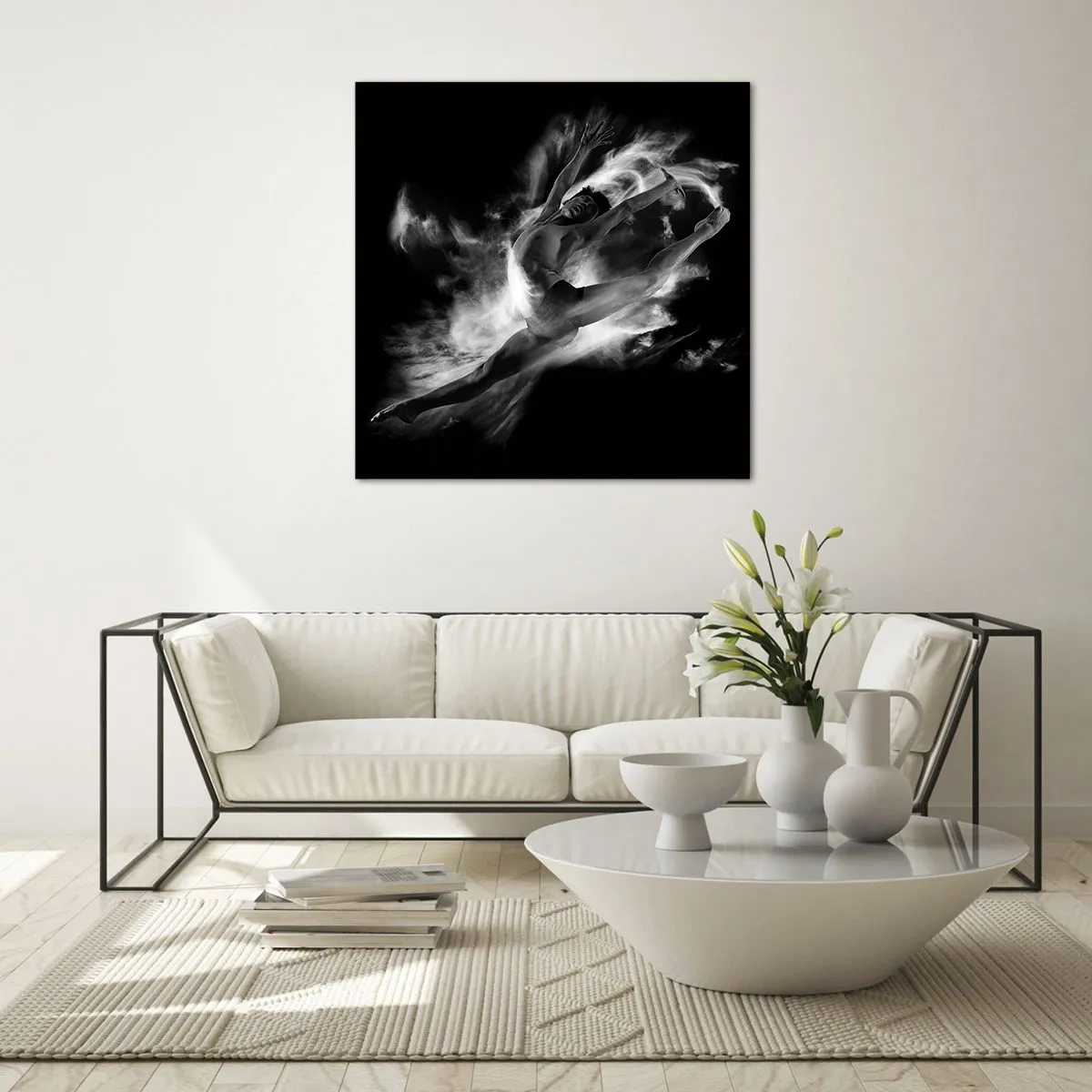 Obraz na skle - Zastavený za letu - 50x50 cm