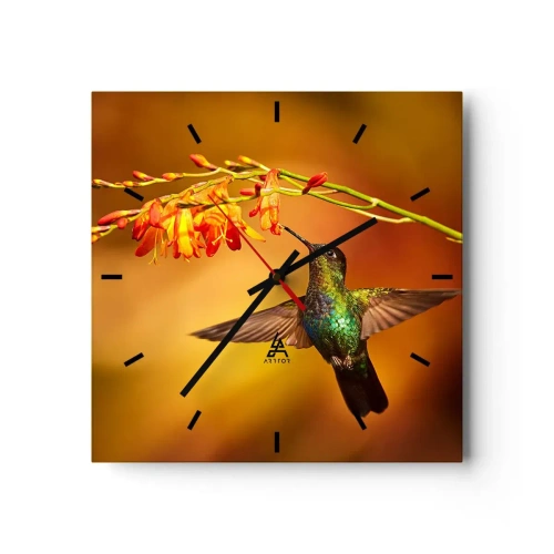 Nástenné hodiny - Posol svetla podľa Májov - 30x30 cm