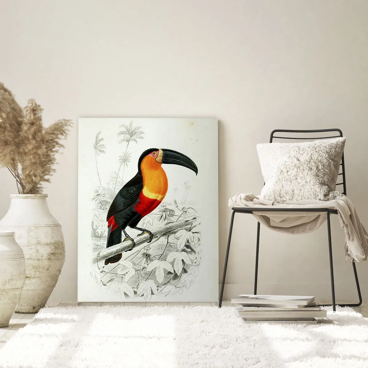 Obraz na skle - Vtáčie farby - 50x70 cm