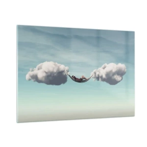 Obraz na skle - Blaženosť okamihu - 100x70 cm