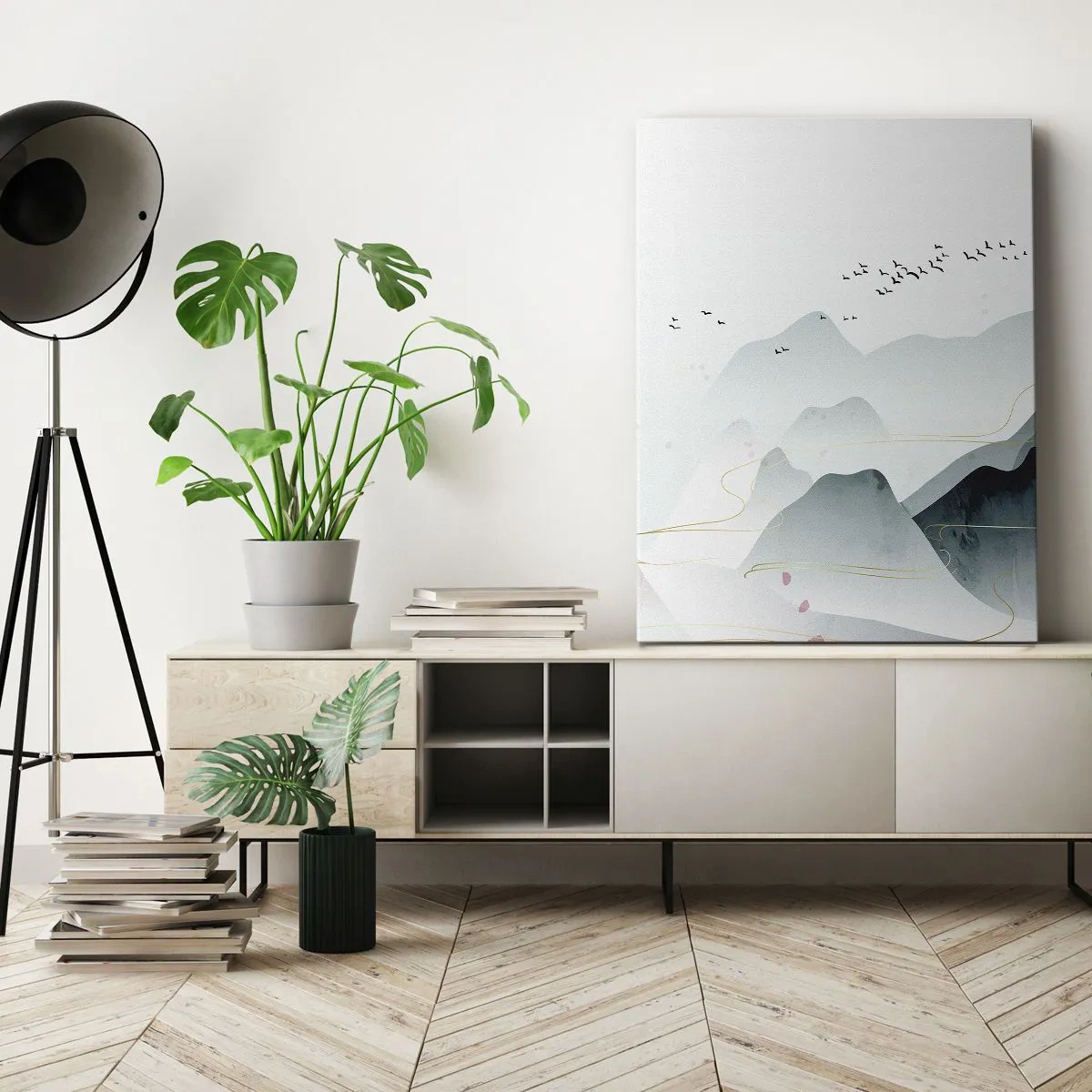 Obraz na plátne - Cez vrcholy - 45x80 cm