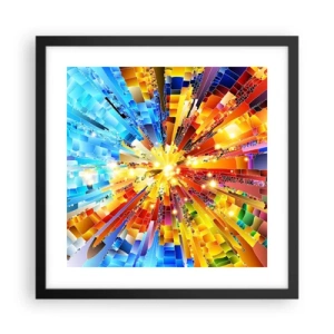 Plagát v čiernom ráme - In medias res - 40x40 cm