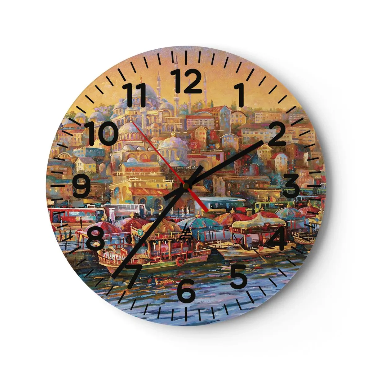 Nástenné hodiny - Istanbulský príbeh - 30x30 cm