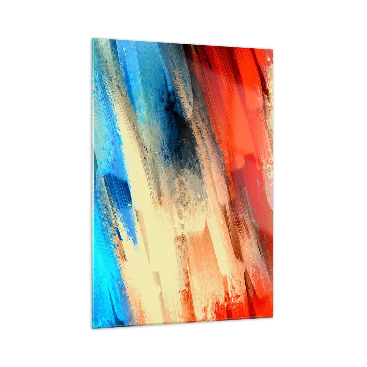 Obraz na skle - Vodopád farieb - 50x70 cm