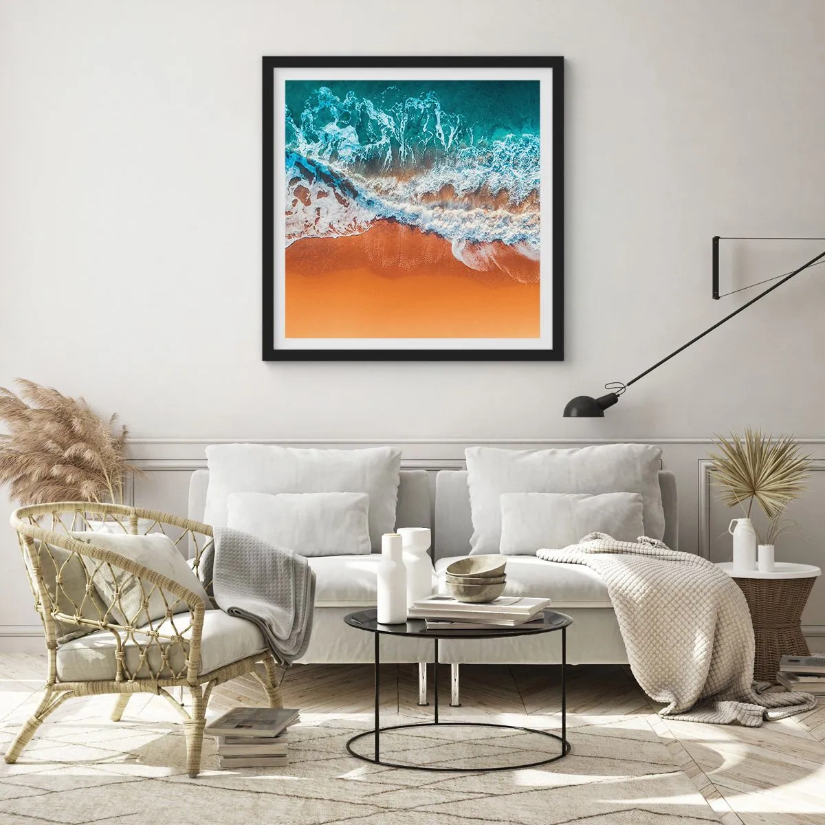 Plagát v čiernom ráme - Vždy pár - 50x50 cm