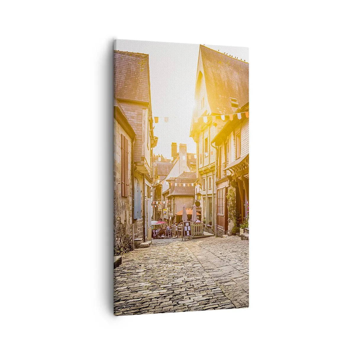 Obraz na plátne - Biely duch mestečka - 55x100 cm