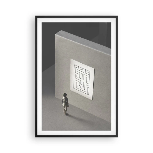 Plagát v čiernom ráme - Kde to ale som? - 61x91 cm