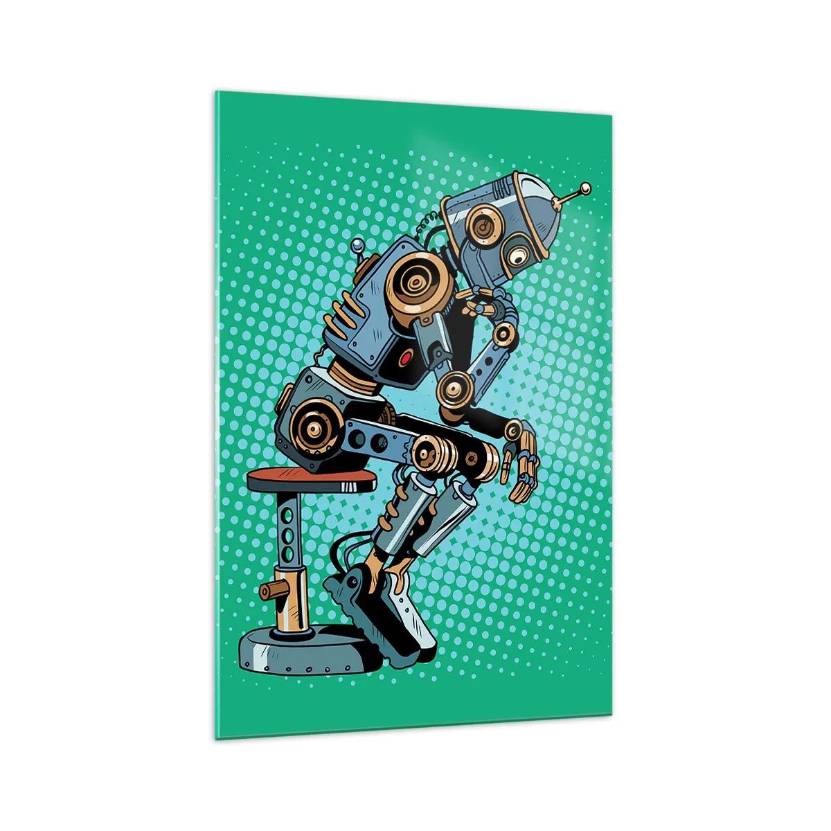 Obraz na skle - Nad podstatou bytia - 70x100 cm