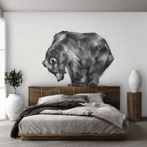 Fototapeta Premium Canvas - Je príjemné sa stretnúť s niekým blízkym - Abstrakcia, Ľadový medveď, Príroda - 400x280 cm
