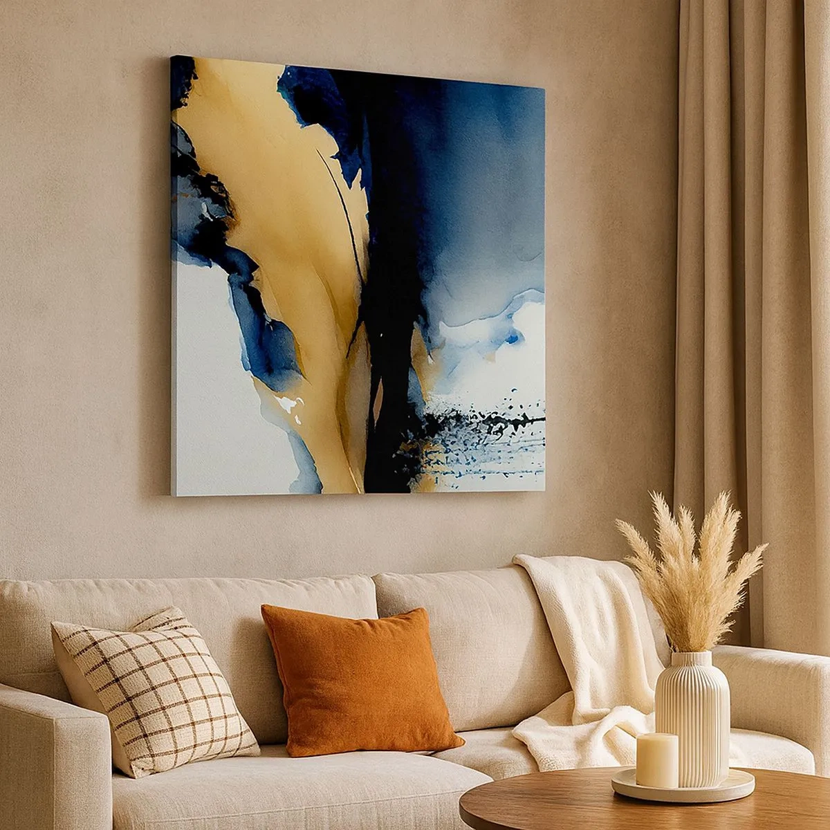 Obraz na plátne - Za závojom - 30x30 cm