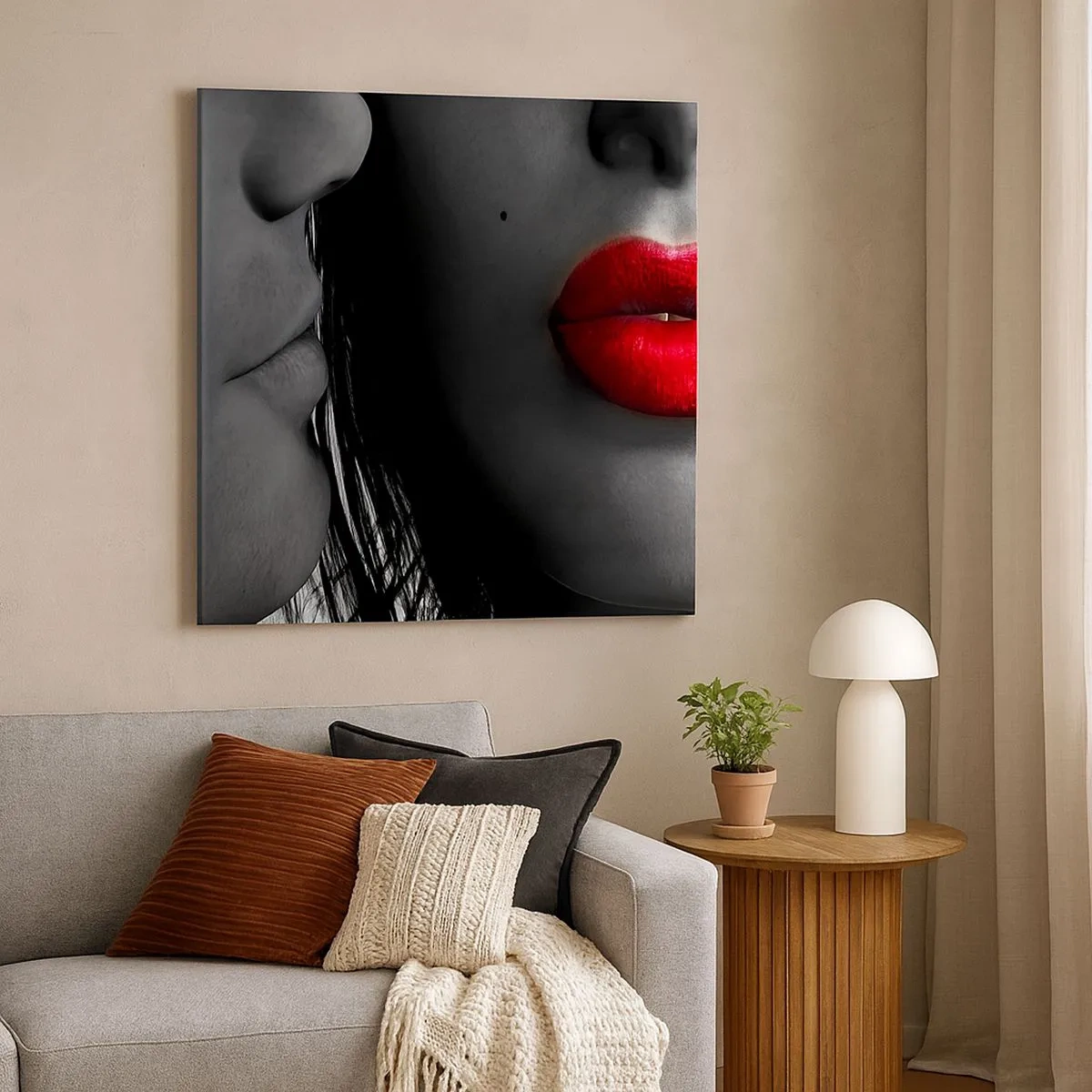 Obraz na plátne - Tvár pri tvári - 30x30 cm