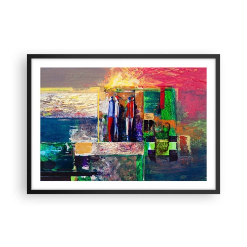 Plagát v čiernom ráme - Vzťahy a emócie - 70x50 cm