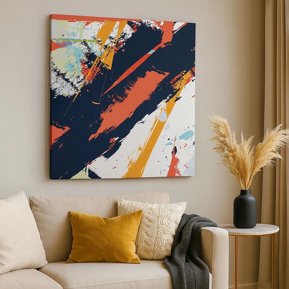 Obraz na plátne - Dynamická kompozícia - 30x30 cm