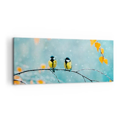Obraz na plátne - Vtáčie klebety - 100x40 cm