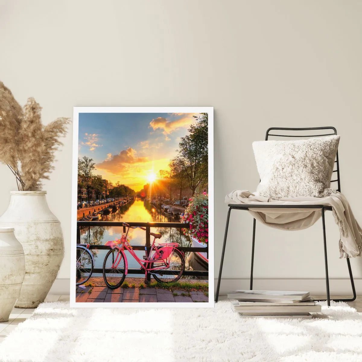 Plagát - Jarné ráno v Amsterdame - 61x91 cm