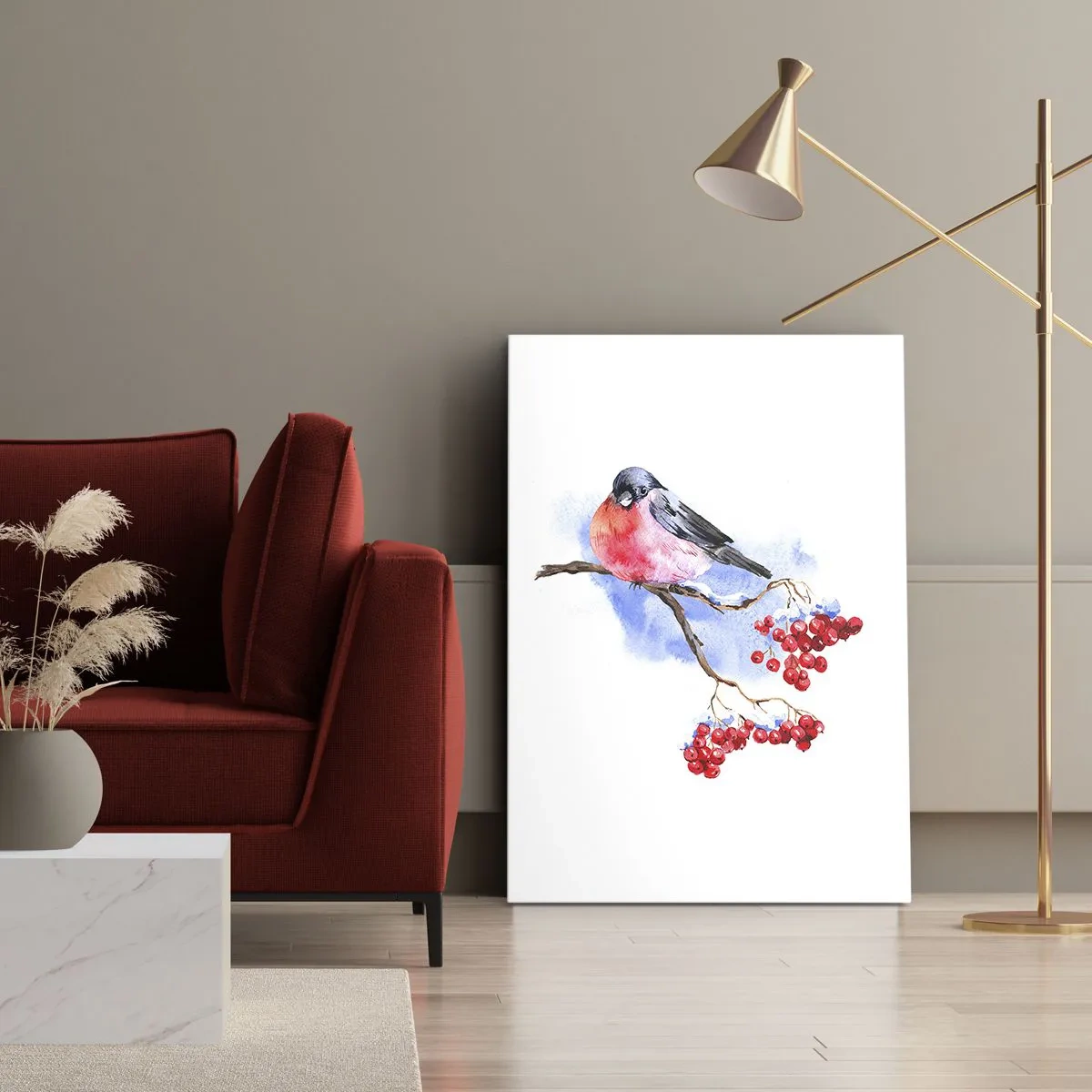 Obraz na plátne - Farebná zima - 50x70 cm