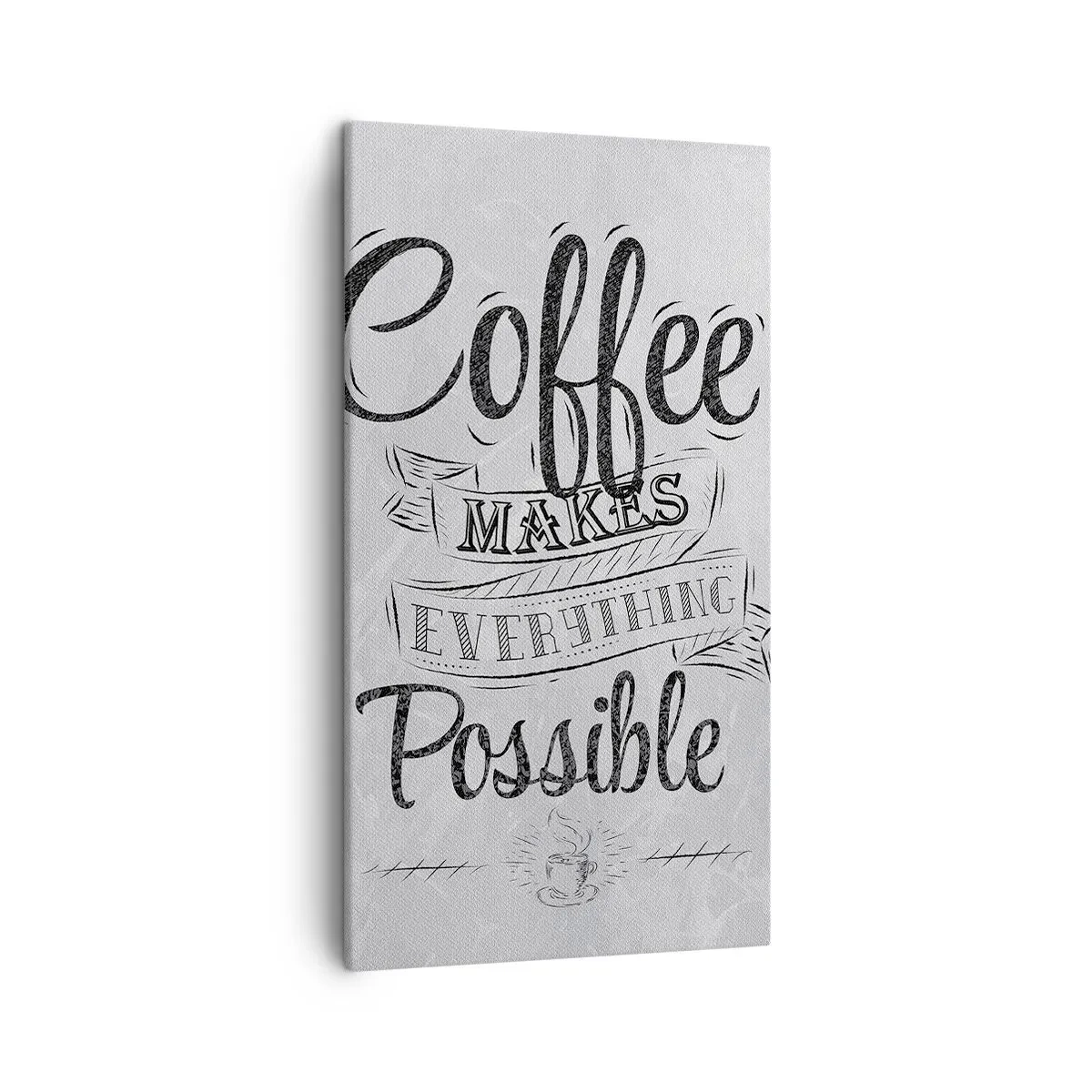 Obraz na plátne - Prečo nemilovať kávu? - 45x80 cm