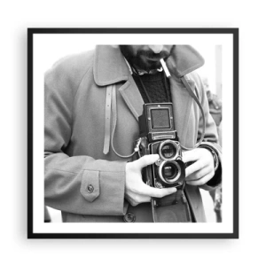 Plagát v čiernom ráme - V retro štýle - 60x60 cm