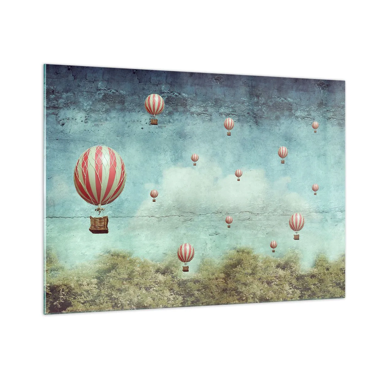Obraz na skle - Oslobodení od zhonu života - 100x70 cm