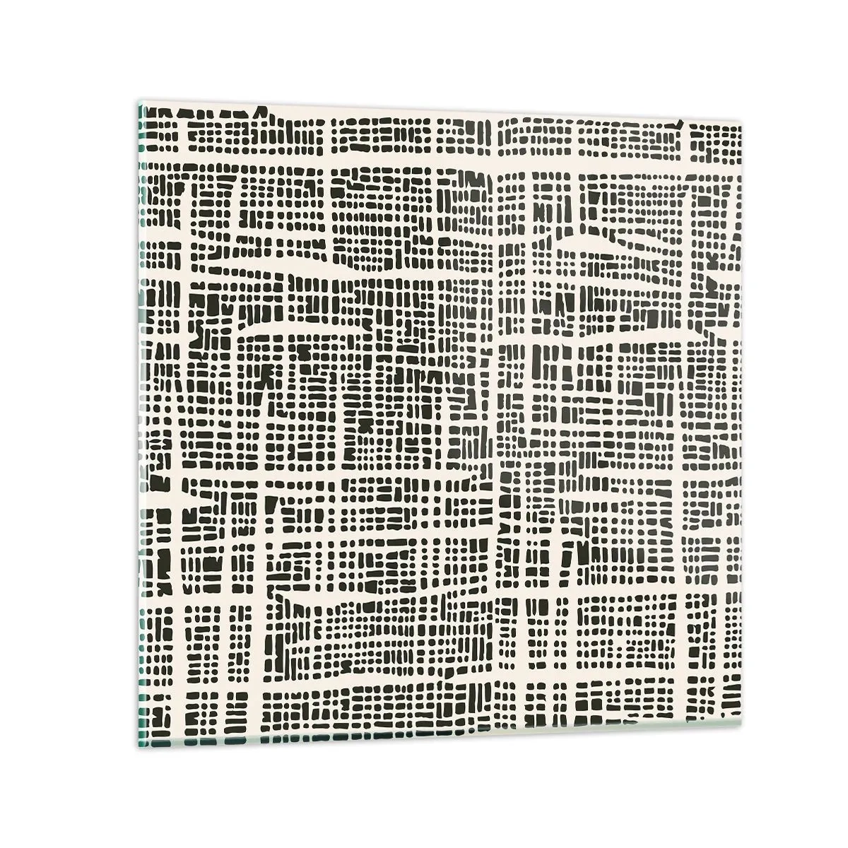 Obraz na skle - Tkaná kompozícia - 30x30 cm