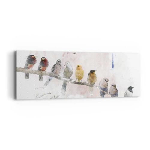 Obraz na plátne - Okrídlené stretnutie - 90x30 cm