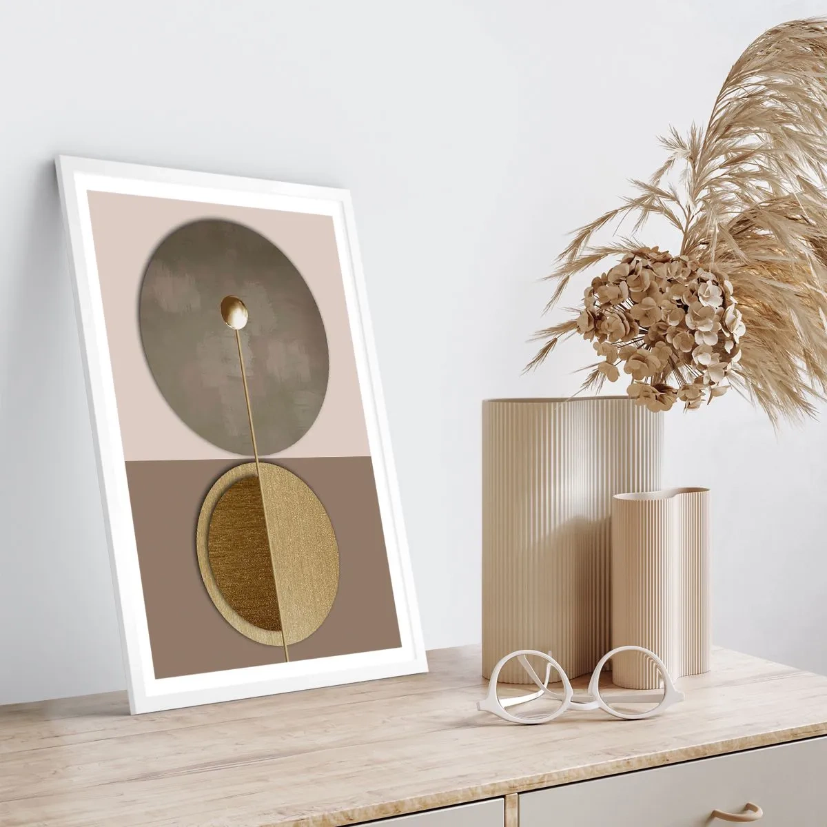 Plagát v bielom ráme - Dokonalá rovnováha - 70x100 cm