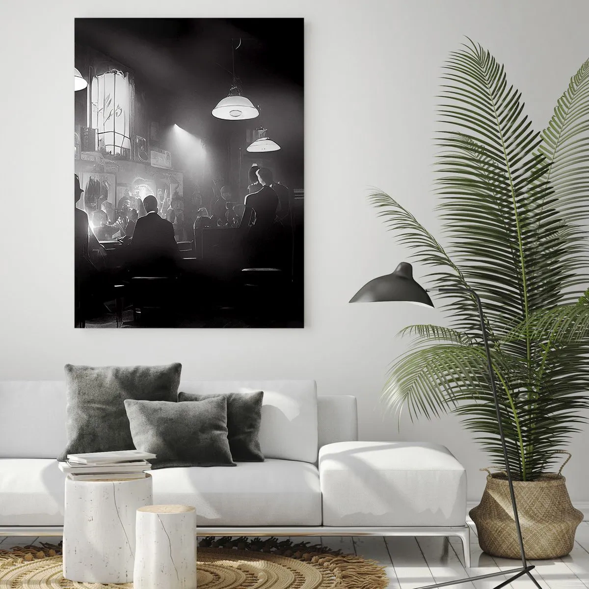 Obraz na skle - V jazzovej atmosfére - 50x70 cm