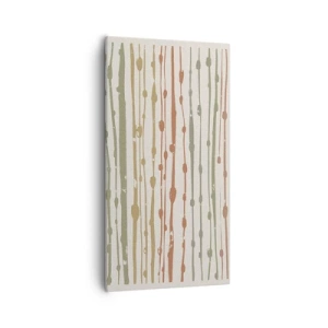 Obraz na plátne - Hudobný záznam farieb - 55x100 cm