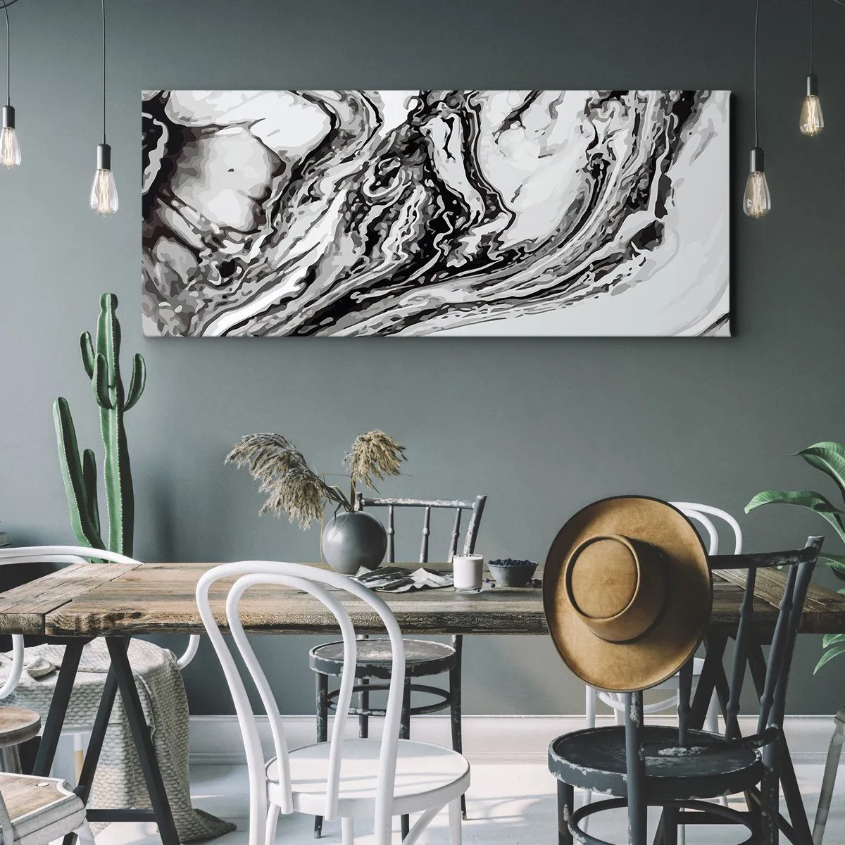 Obraz na plátne - Na začiatku bol chaos - 120x50 cm