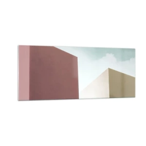 Obraz na skle - Geometria slnečného leta - 100x40 cm