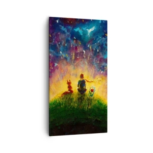 Obraz na plátne - Láska a priateľstvo - celý svet - 55x100 cm