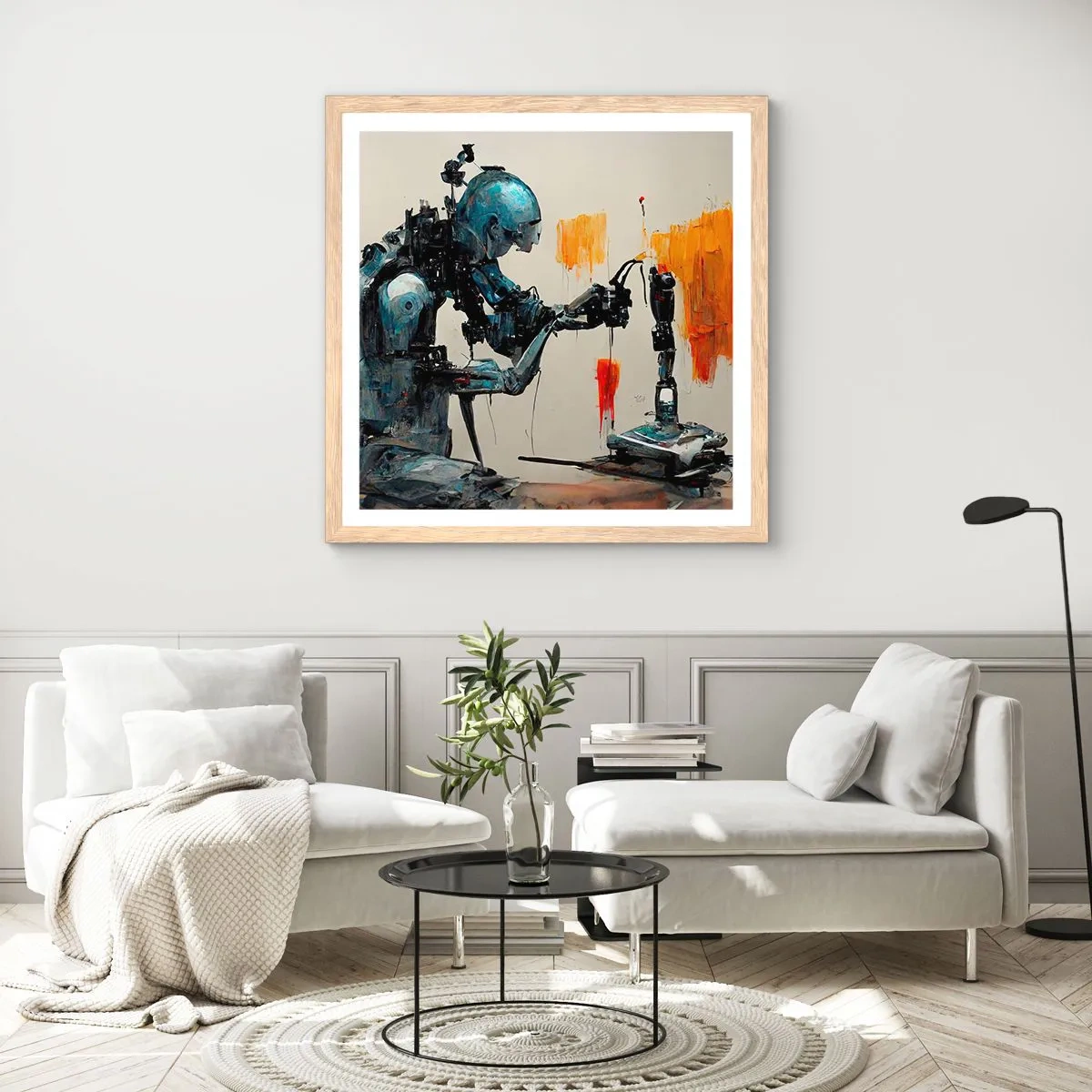 Plagát v ráme zo svetlého duba - Už zajtra… - 60x60 cm