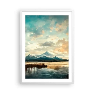 Plagát v bielom ráme - Pod ochranou neba - 50x70 cm