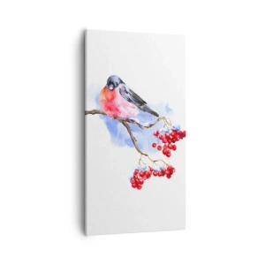 Obraz na plátne - Farebná zima - 55x100 cm