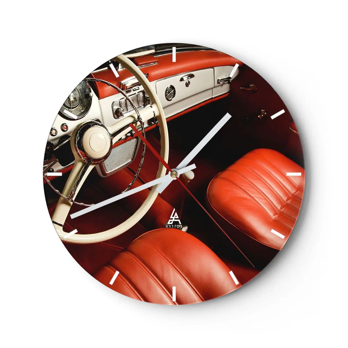 Nástenné hodiny - Luxus v štýle vintage - 40x40 cm