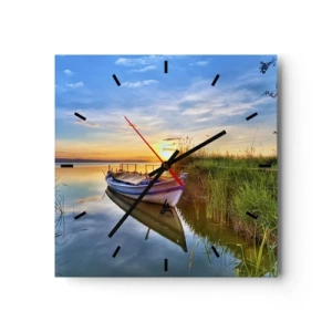 Nástenné hodiny - Zátoka splnených snov - 40x40 cm