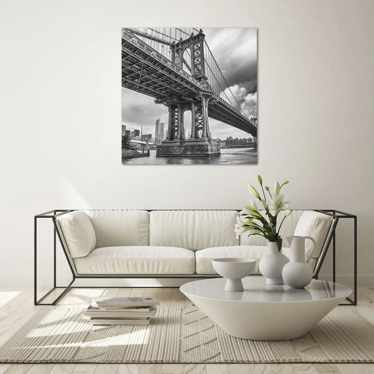 Obraz na skle - Do srdca mesta - 40x40 cm