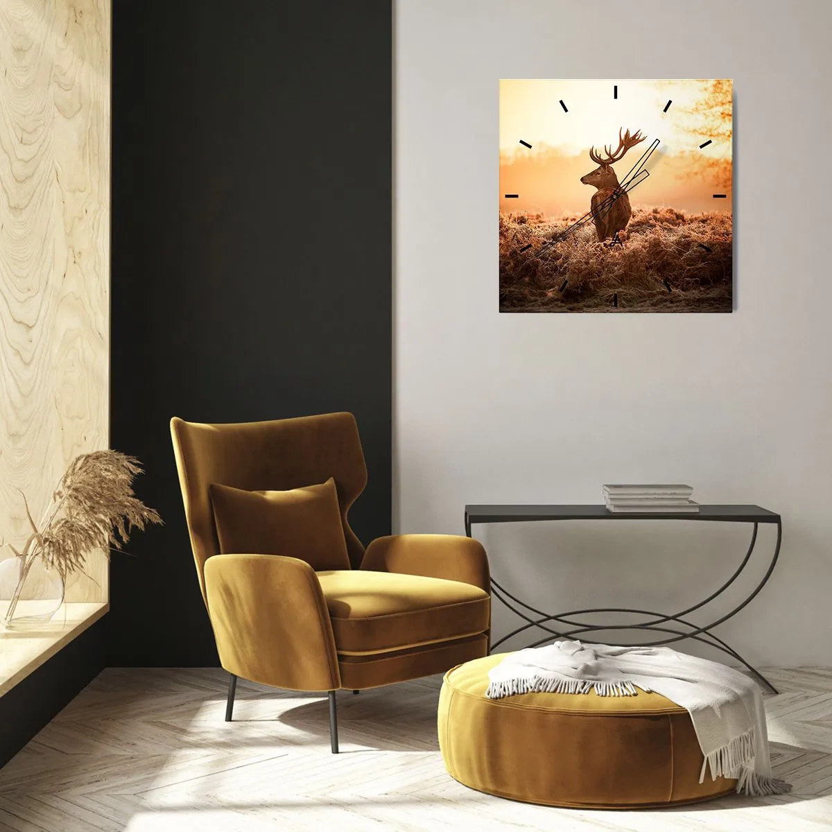 Nástenné hodiny - Pán na panstve - 40x40 cm