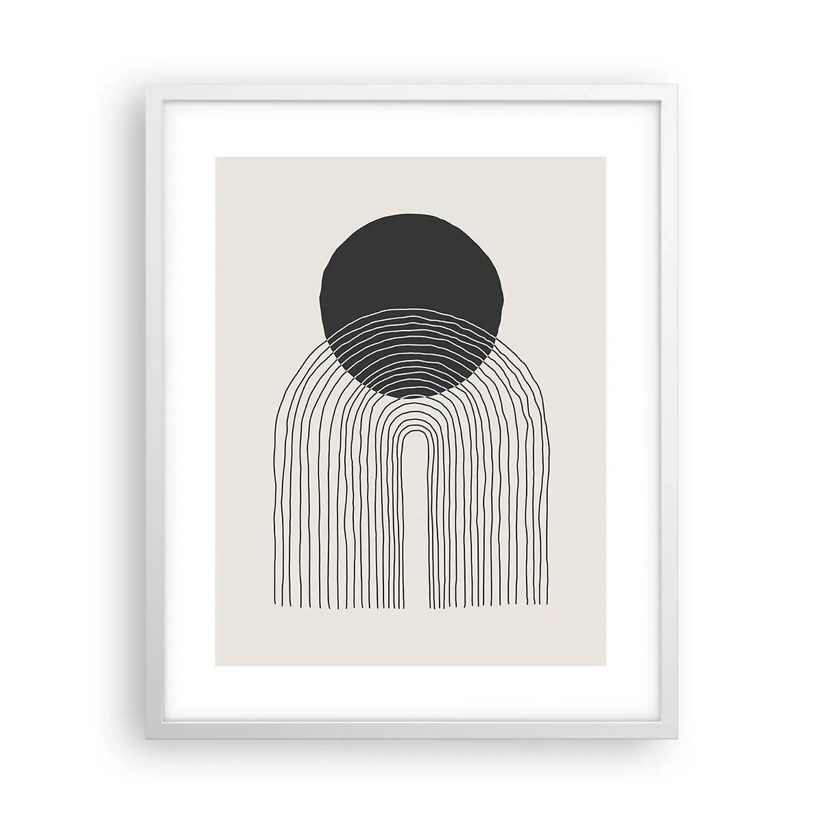 Plagát v bielom ráme - Chvenie a istota - 40x50 cm