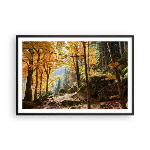 Plagát v čiernom ráme - Čas na odpočinok - 91x61 cm