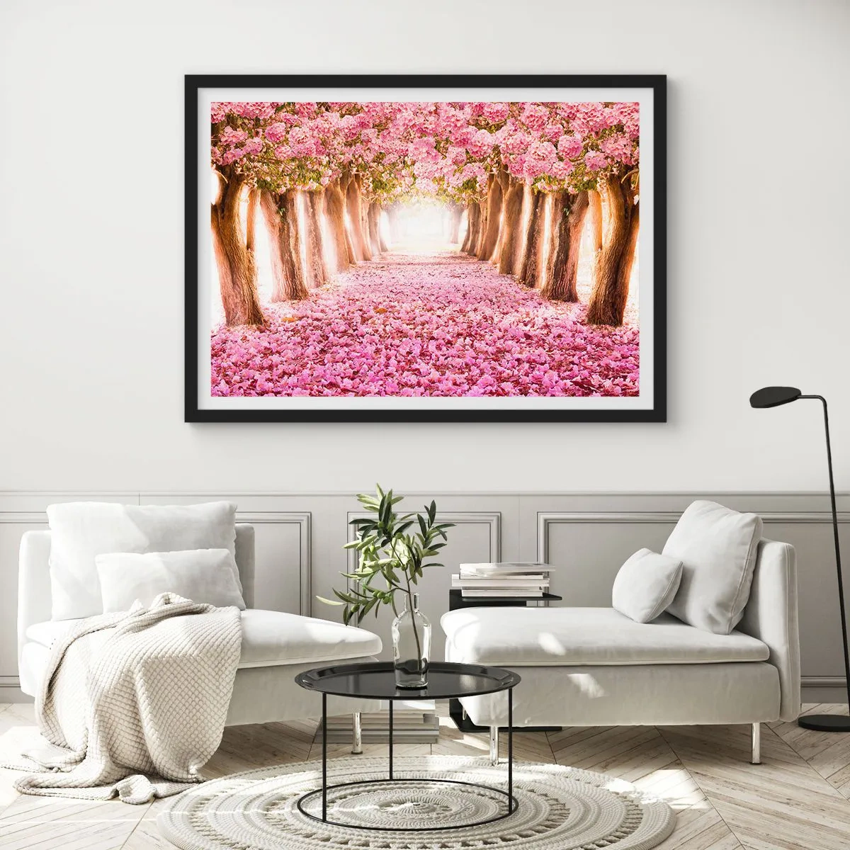 Plagát v čiernom ráme - Cesta do raja - 70x50 cm