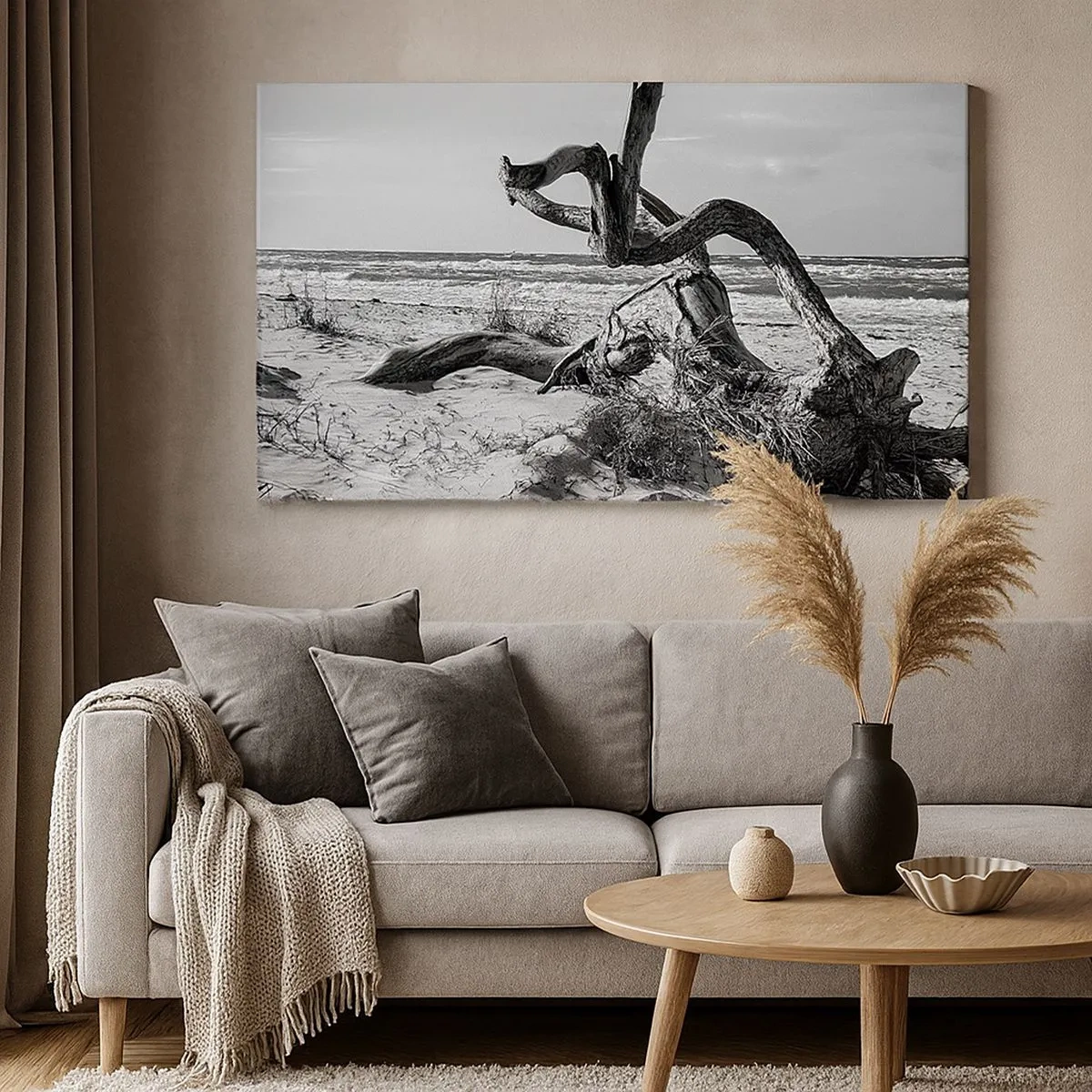 Obraz na plátne - Morská socha - 100x40 cm