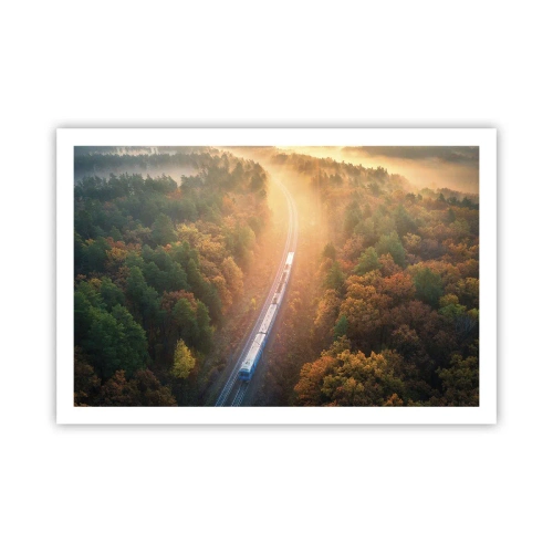 Plagát - Jesenná cesta - 91x61 cm