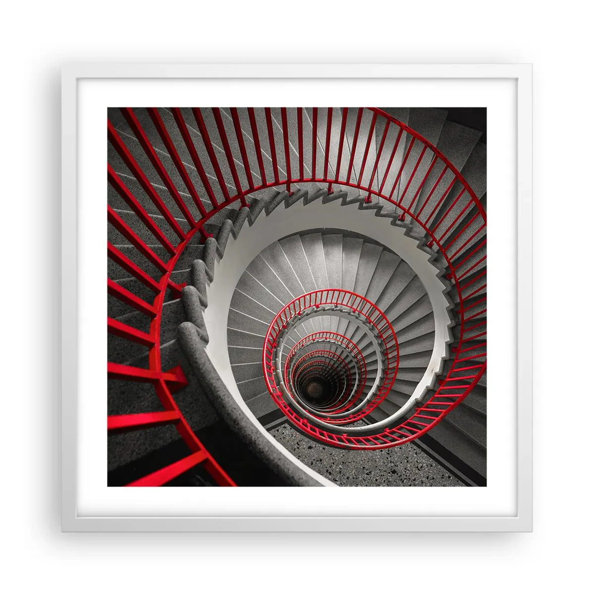 Plagát v bielom ráme - Architektonické hry - 50x50 cm