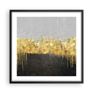 Plagát v čiernom ráme - Dovnútra a nahor - 50x50 cm
