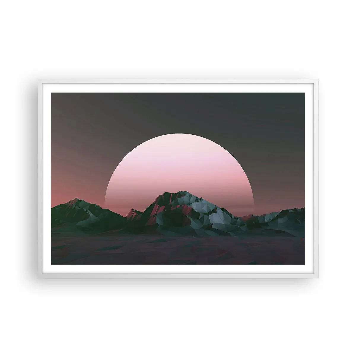 Plagát v bielom ráme - V susednej galaxii - 100x70 cm