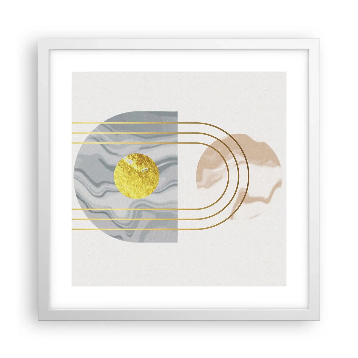 Plagát v bielom ráme - Jas a žiarivosť - 40x40 cm