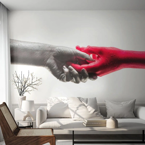 Fototapeta na mieru Premium Canvas - Spolu aj keď sme odlišní - Ľudské ruky, Ruka, Abstrakcia