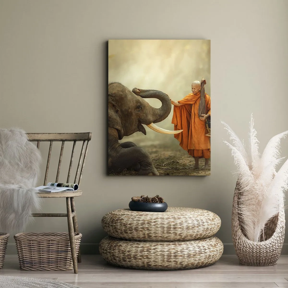 Obraz na plátne - Stretnutie na cestách - 65x120 cm